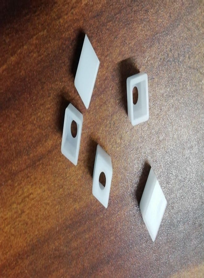 Ausam مجموعة أغطية مقابض محولات AusumPlastic | أكمام مقابض خرطوشة دوارة سلسة متوافقة مع العديد من أنواع التركيبات | قطع غيار سباكة متينة لتركيبات الحمامات (أبيض، 5 قطع) - Image 2